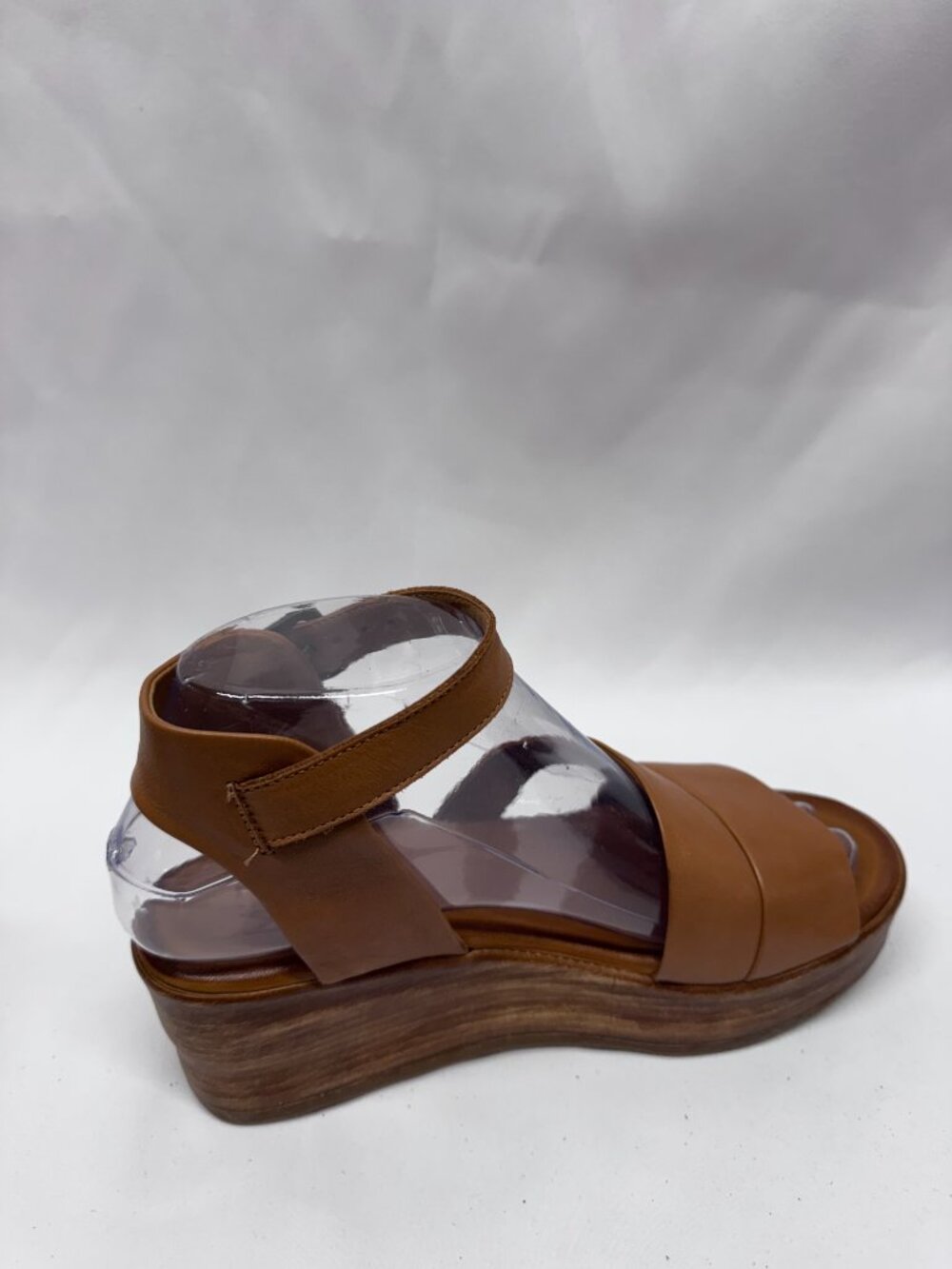 MIZ MOOZ WOMEN'S WEDGE SANDALS ANKLE BUCKLE BRANDY 37EU / 7US # T-98 - Picture 3 of 5